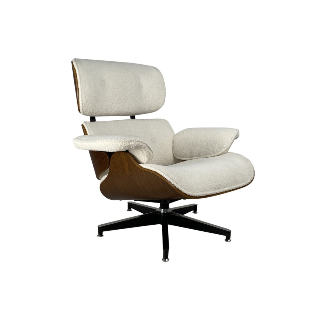 Eames Relax Chair - White Boucle image 0